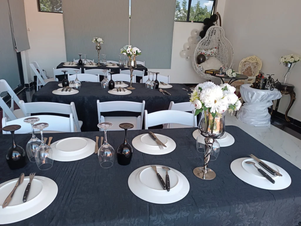 Manasseh Guest House Event Dining Setup